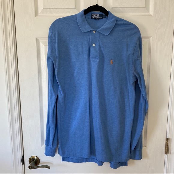 Men’s Polo by Ralph Lauren Blue Long Sleeve Small - Picture 1 of 5